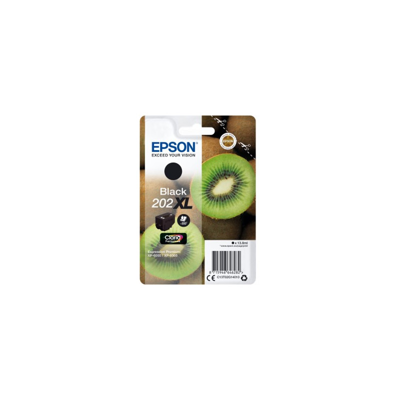 Cartucho tinta epson c13t02g14010 singlepack negro 202xl claria premium ink xp - 6000 - xp - 6005 kiwi