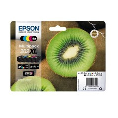 Multipack cartucho tinta epson 202xl c13t02g74010 5 colores claria kiw