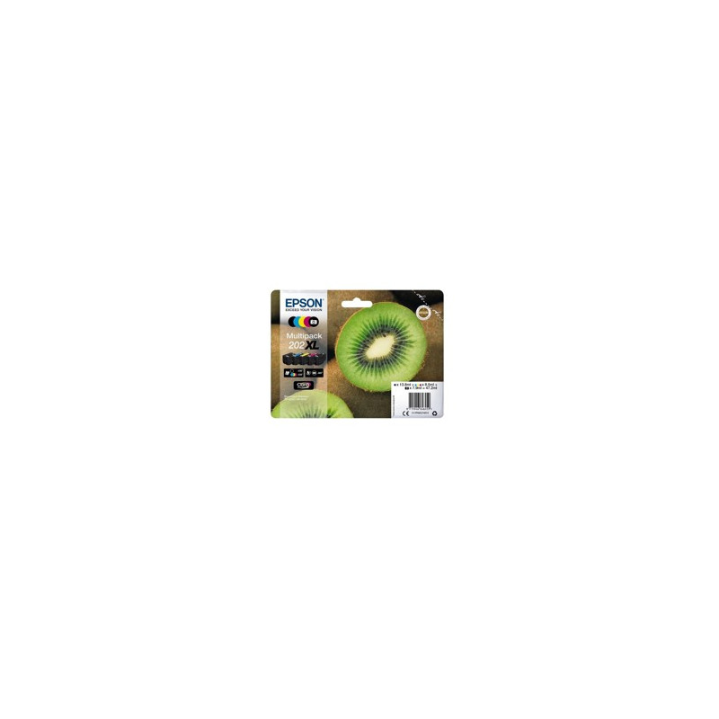 Multipack cartucho tinta epson 202xl c13t02g74010 5 colores claria kiwi