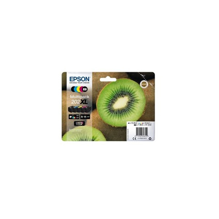 Multipack cartucho tinta epson 202xl c13t02g74010 5 colores claria kiw