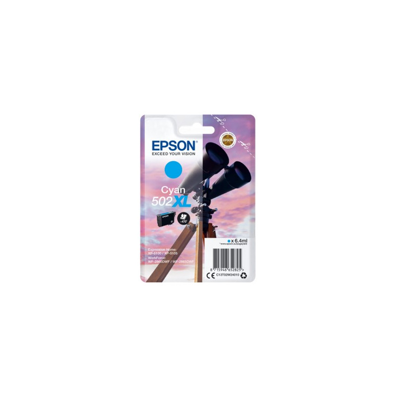 Cartucho tinta epson t02w240 502xl cian ink