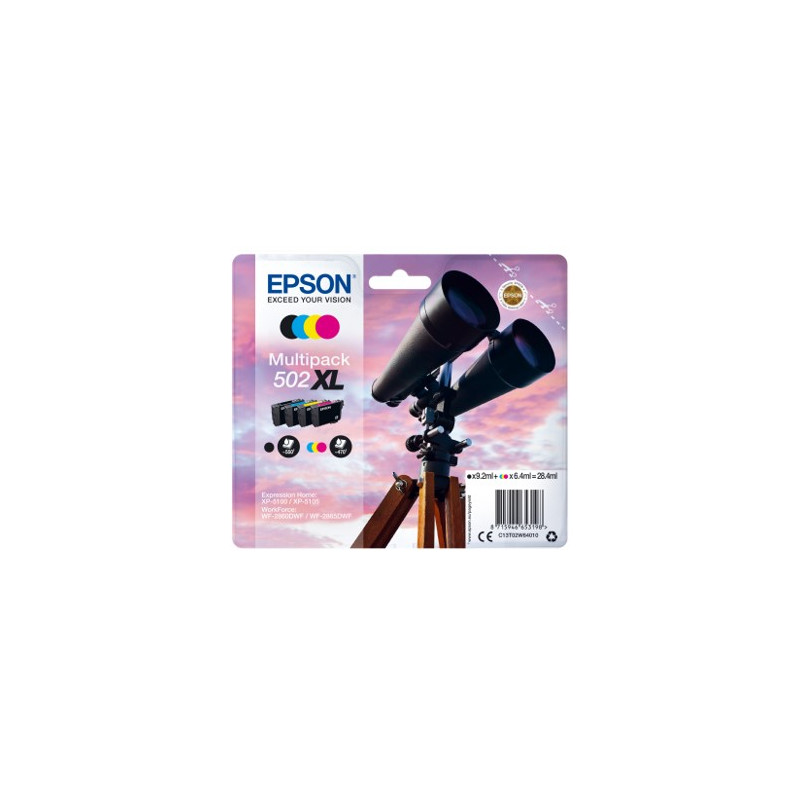Multipack tinta epson 502xl negro cian magenta amarillo ink