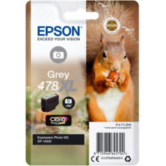 Cartucho tinta epson c13t04f64010 singlepack gris 478xl claria photo h