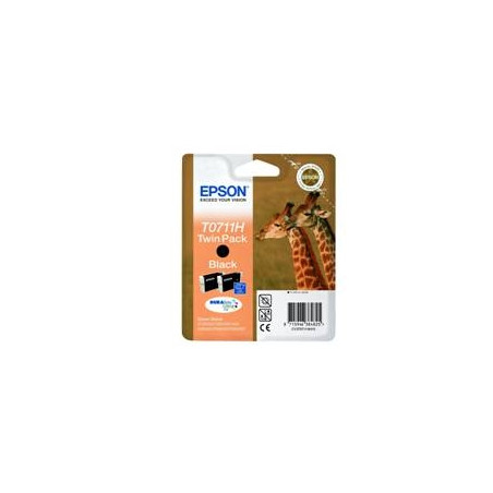 Pack 2 tintas epson c13t07114h10 negro gran capacidad pack de 2 unidad