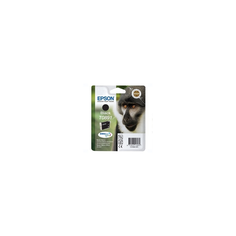 Cartucho tinta epson t0891 negro 3.5ml s20 - sx105 - sx200 - sx205 - sx 405 - mono