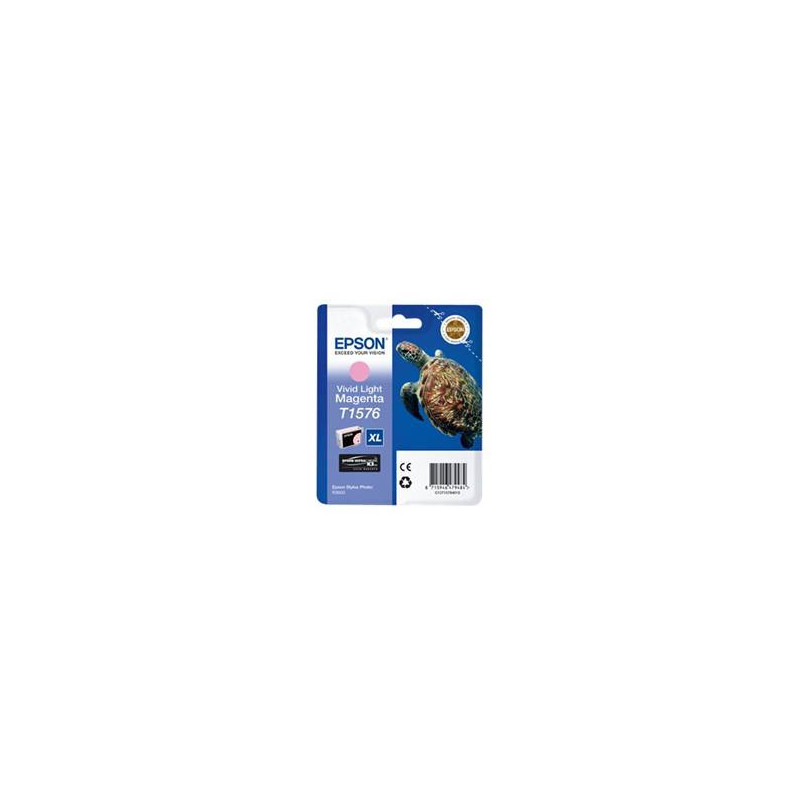 Cartucho tinta epson t157640 magenta vivo claro para epson photo r3000 - c13t15764010 - tortuga
