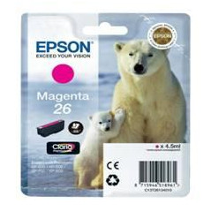 Cartucho tinta epson t261340 magenta photo 26 xp - 600 - 605 - 700 - 8