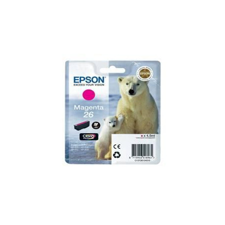 Cartucho tinta epson t261340 magenta photo 26 xp - 600 - 605 - 700 - 8