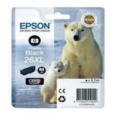 Cartucho tinta epson t263140 photo negro xl xp - 600 - 605 - 700 - 800