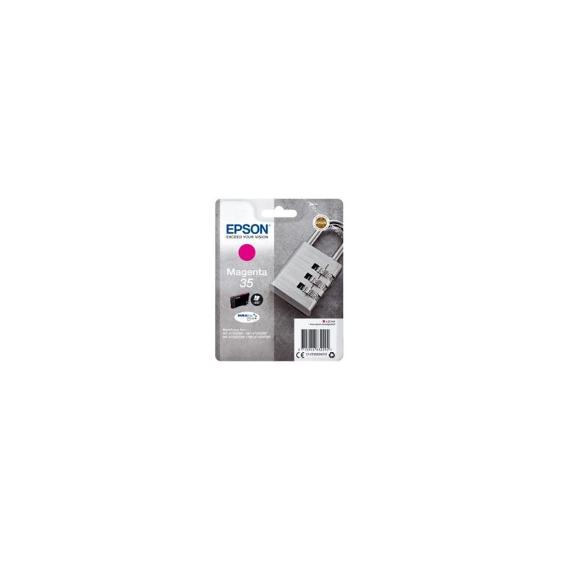 Cartucho tinta epson c13t35834010 magenta durabrite ultra ink 35 - 650 paginas - candado