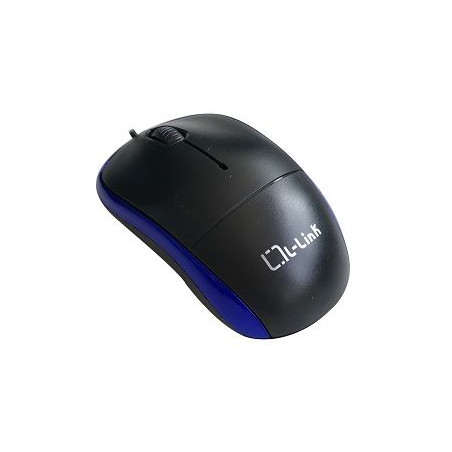 Raton optico usb l - link negro - azul