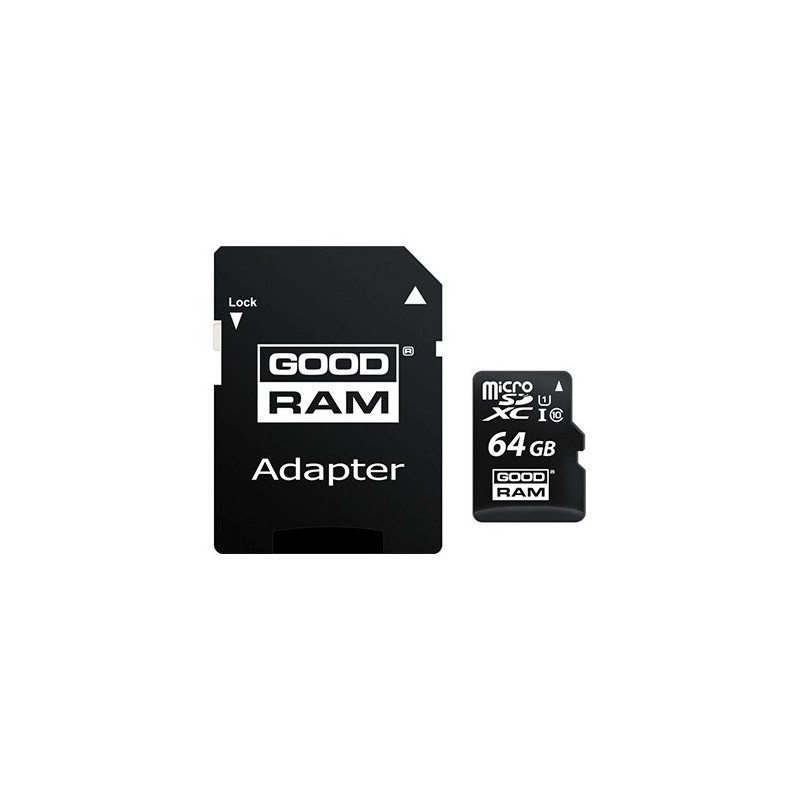 Goodram micro mem sd 64gb m1aa cl10 uhs - i+adapt