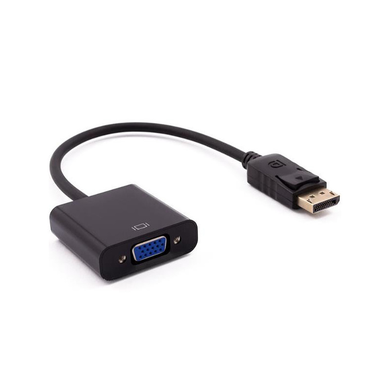 Cable adaptador nilox displayport a vga macho hembra