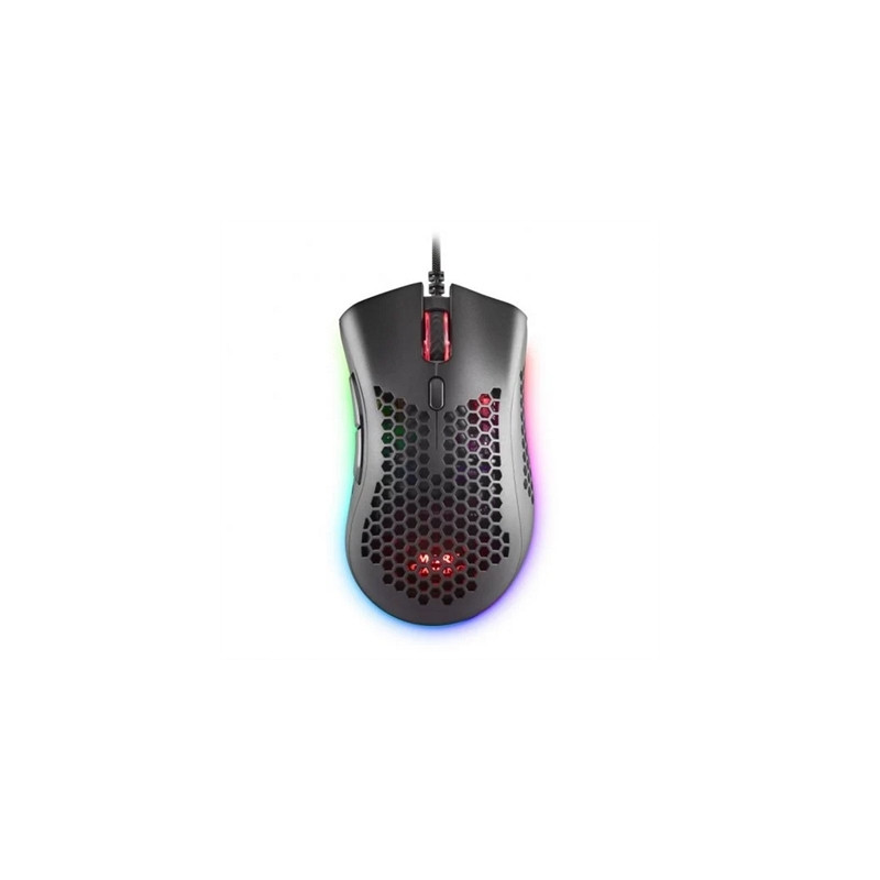 Mouse raton mars gaming optico usb 7 botones 32000ppp rgb negro