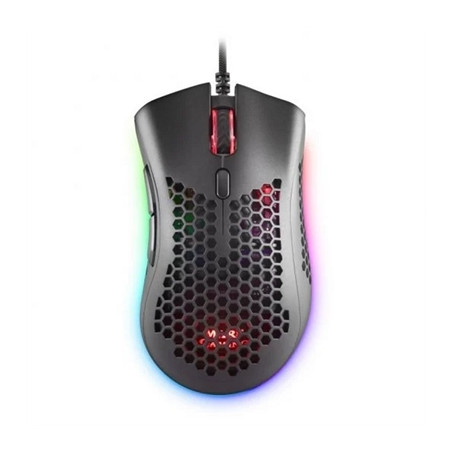 Mouse raton mars gaming optico usb 7 botones 32000ppp rgb negro
