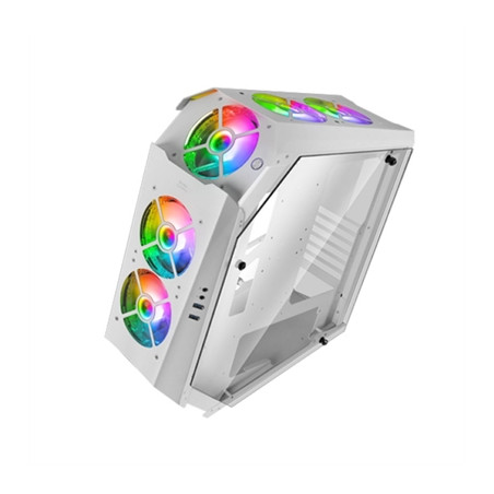Caja ordenador mars gaming mc51 premium blanco atx 2 x usb 3.0 5 x 120