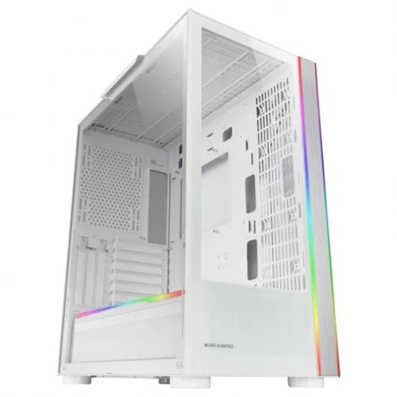 Caja ordenador mars gaming mcultra xxl premium blanco e - atx 1 x usb 3.0 2 x usb 2.0 argb