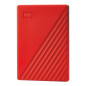 Disco duro externo hdd wd western digital 2tb my passport usb 3.2 rojo