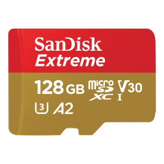 Tarjeta memoria micro secure digital 128gb sandisk extreme clase 10 uh