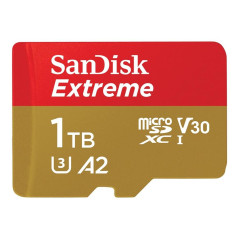 Tarjeta memoria micro secure digital 1tb sandisk extreme clase 10 uhs 