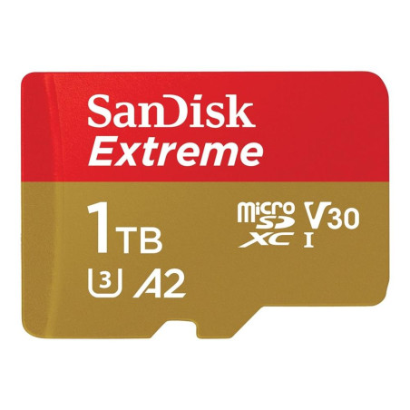 Tarjeta memoria micro secure digital 1tb sandisk extreme clase 10 uhs 
