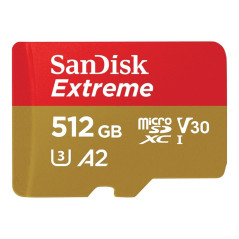 Tarjeta memoria micro secure digital 512gb sandisk extreme clase 10 uh