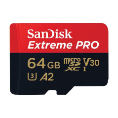 Tarjeta memoria micro secure digital 64gb sandisk extreme pro clase 10