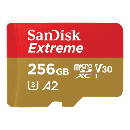 Tarjeta memoria micro secure digital 256gb sandisk extreme clase 10 uh