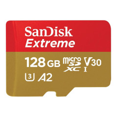 Tarjeta memoria micro secure digital 128gb sandisk extreme clase 10 uh