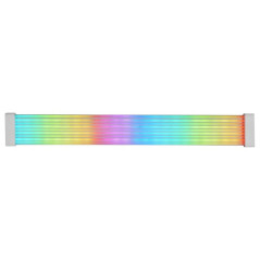Extensor de cable argb mars gaming mca - 16 pin (8+8) silicona flexibl