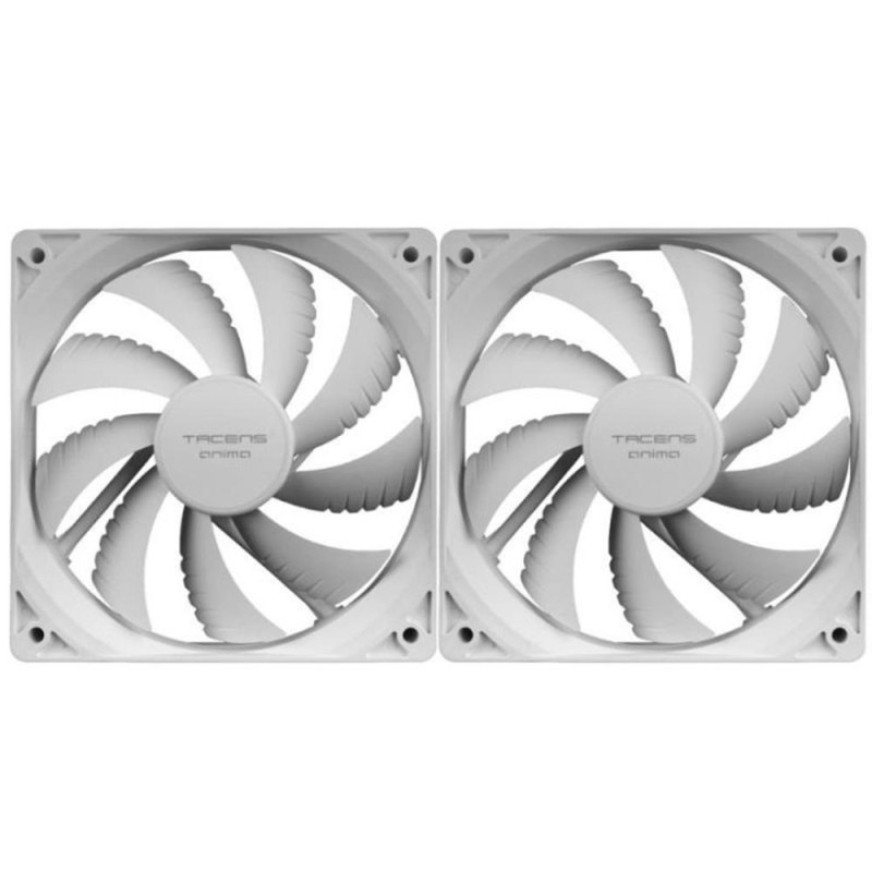 Ventilador caja tacens anima af12x2w 2x120mm blanco
