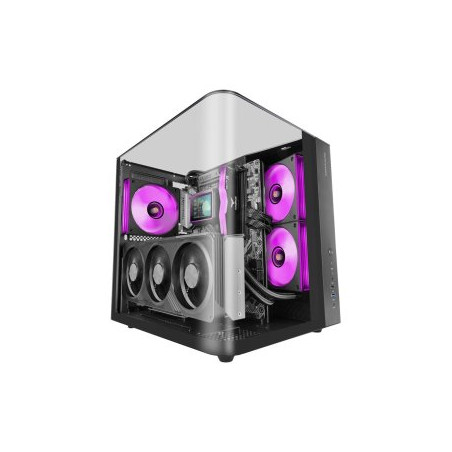 Caja ordenador mars gaming mcinfiniolite atx cristal templado negra