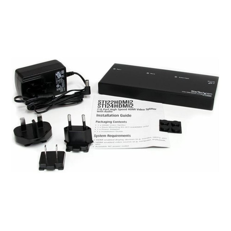 Multiplicador hdmi startech 2 puertos + amplificador