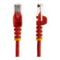 Cable de red startech latiguillo rj45 utp cat5e 0.5m rojo