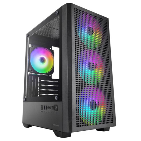 Caja ordenador mars gaming mc - vector matx argb cristal templado negr
