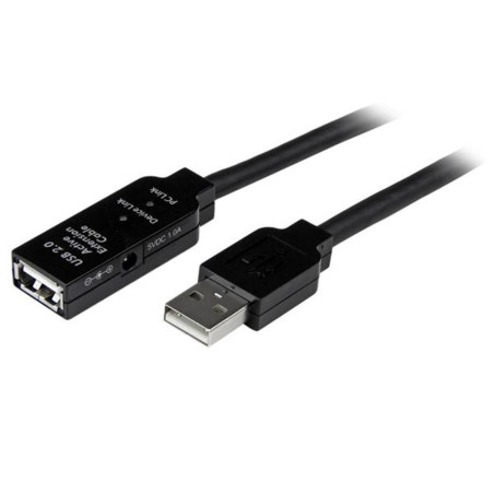Cable usb tipo a startech 20m - macho - hembra - negro