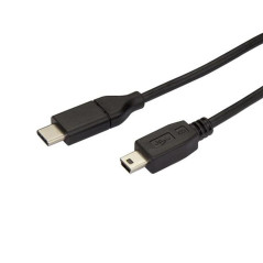 Cable usb tipo c a mini usb tipo b startech 2m - macho - macho - negro