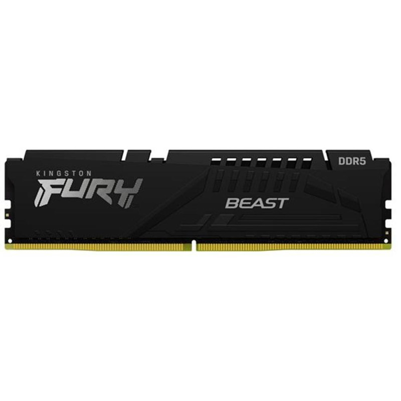 Memoria ram ddr5 8gb kingston - 6000mt - s - fury beast - c30 - negro