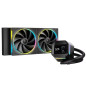 Kit refrigeracion liquida deepcool lm240 led rgb 2x 120mm negro