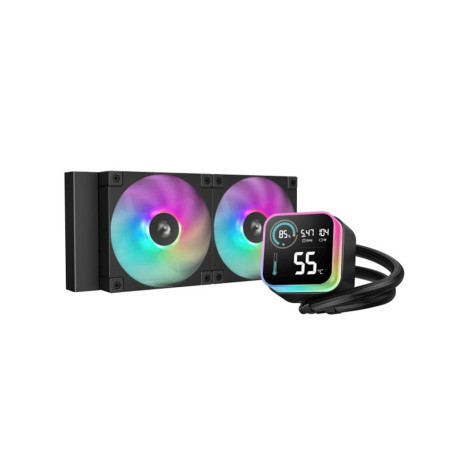Kit refrigeracion liquida deepcool lq240 led digital argb 2x 120mm neg