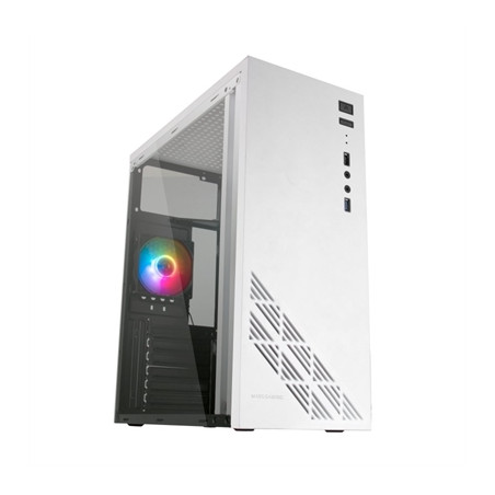 Caja ordenador mars gaming mc100w blanco atx 1 x usb 3.0 1 x usb 2.0 1