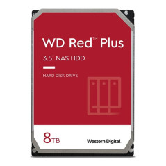 Disco duro interno hdd wd western digital red plus wd80efpx 8tb 3.5 pu