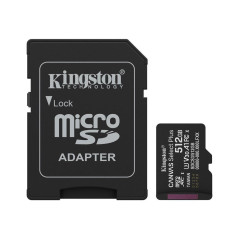 Tarjeta memoria micro secure digital sdxc 512gb kingston canvas select