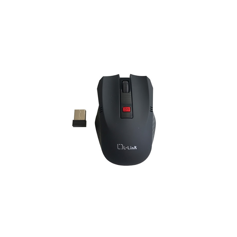 Raton optico inalambrico l - link negro