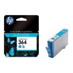 Cartucho tinta hp 364 cb318ee cian 3ml d5460 - b8550 - c6380 - c5380
