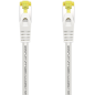 AISENS Cable De Red Latiguillo RJ45 LSZH Cat.7 600 MHz S/FTP PIMF AWG26, Blanco, 2.0 m