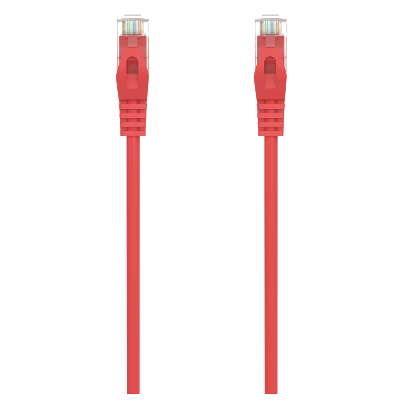 AISENS Cable de Red Latiguillo RJ45 LSZH Cat.6A 500 Mhz UTP Awg24, Rojo, 25CM