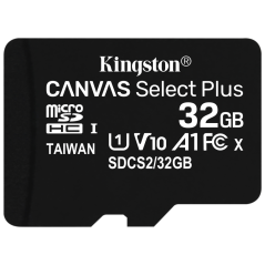 Kingston Technology Canvas Select Plus 32 GB MicroSDHC UHS-I Clase 10
