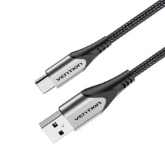 CABLE USB-A A USB-C M-M 2 M GRIS VENTION