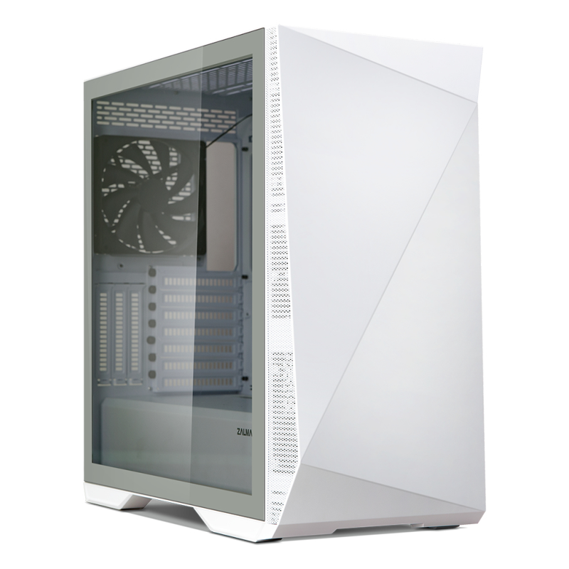 Zalman Z9 Iceberg ATX Mid Tower PC Case, White fan Midi Tower Blanco